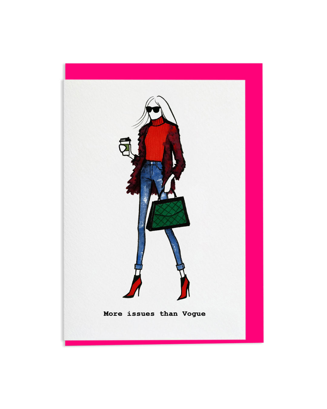"More Issues Thank Vogue" A6 Greetings Card
