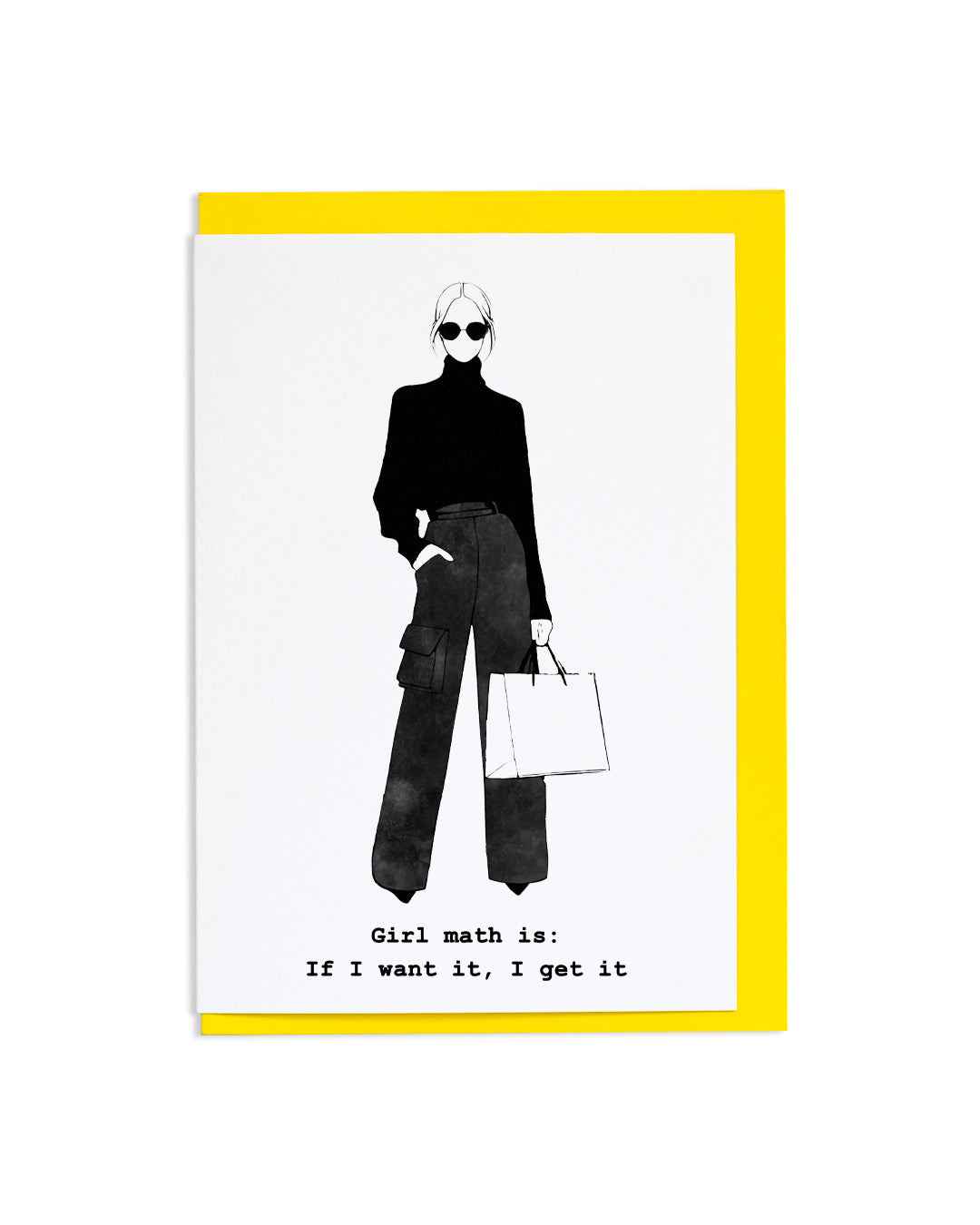 "Girl Math" A6 Greetings Card