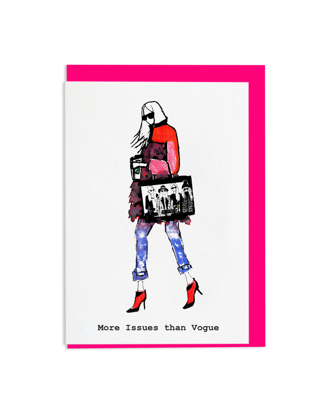 "More Issues Thank Vogue" A6 Greetings Card
