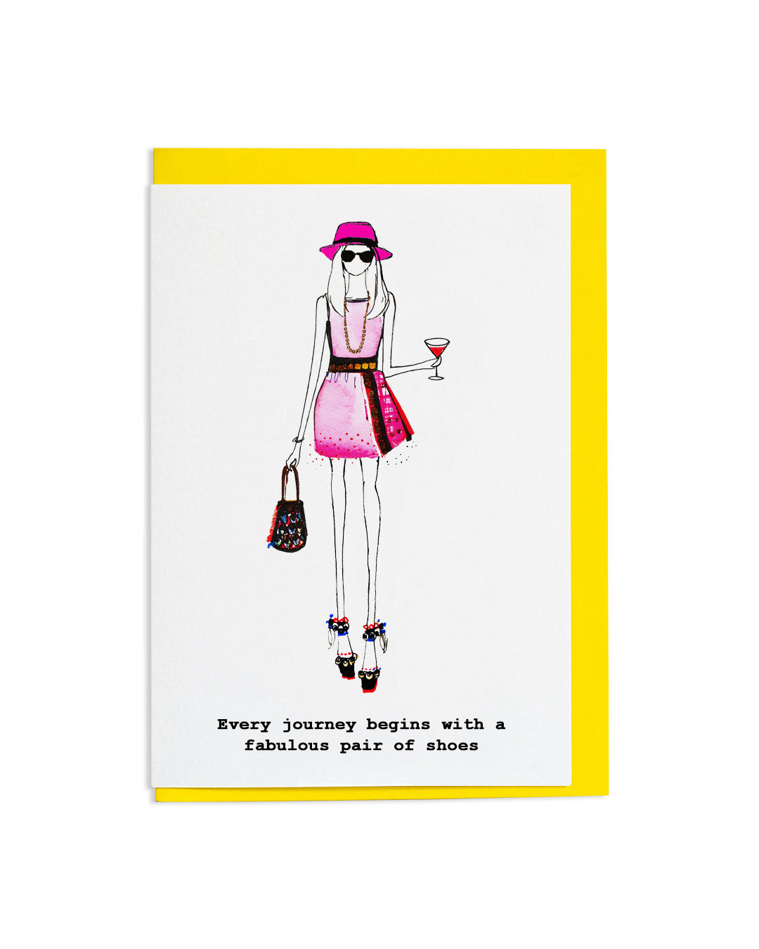 "Fabulous Pair Of Shoes" A6 Greetings Card