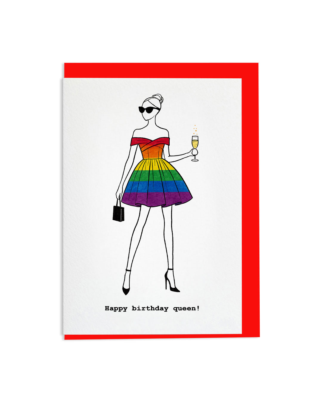 "Happy Birthday Queen!" A6 Greetings Card