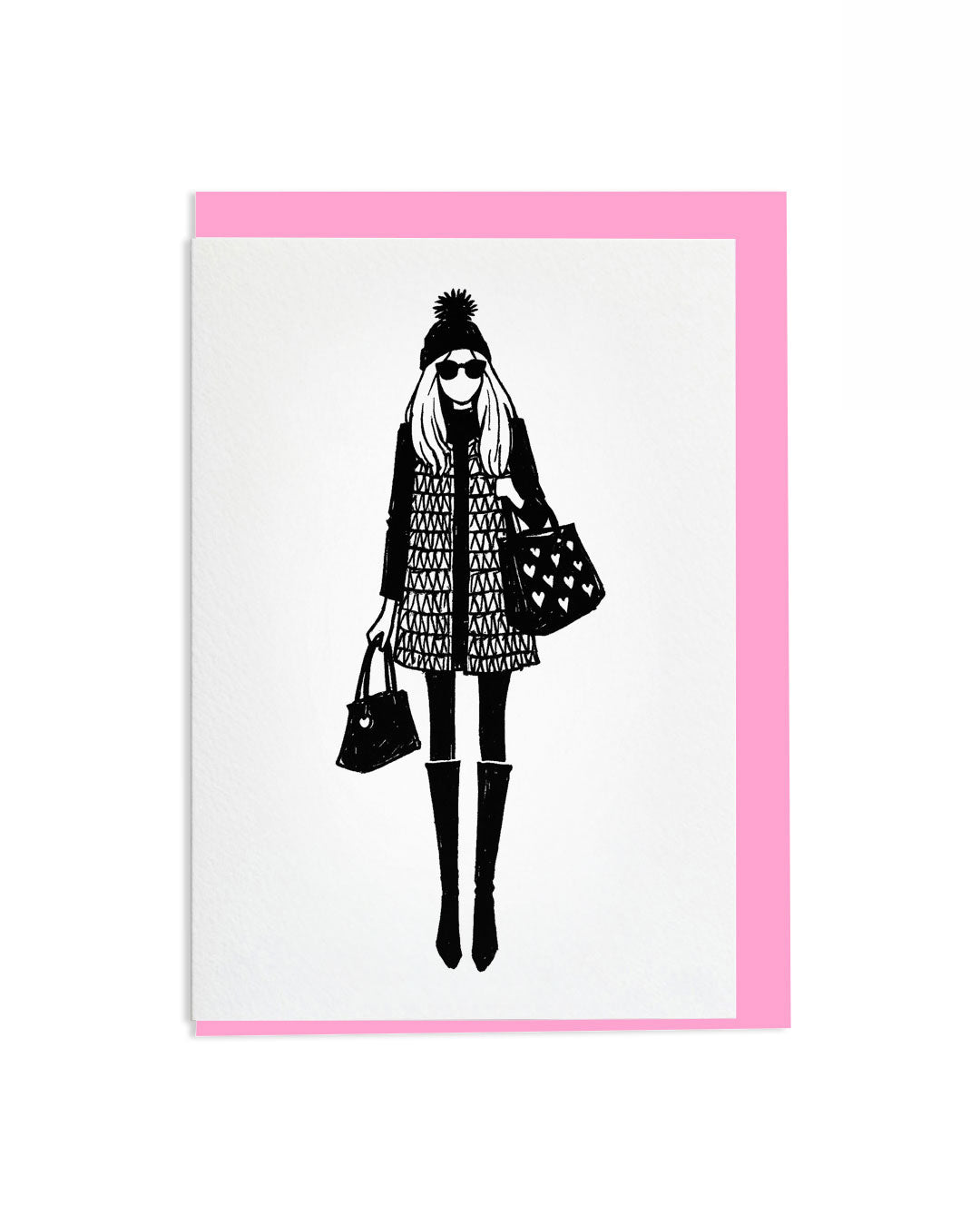 "Bobble Hat" A6 Greetings Card
