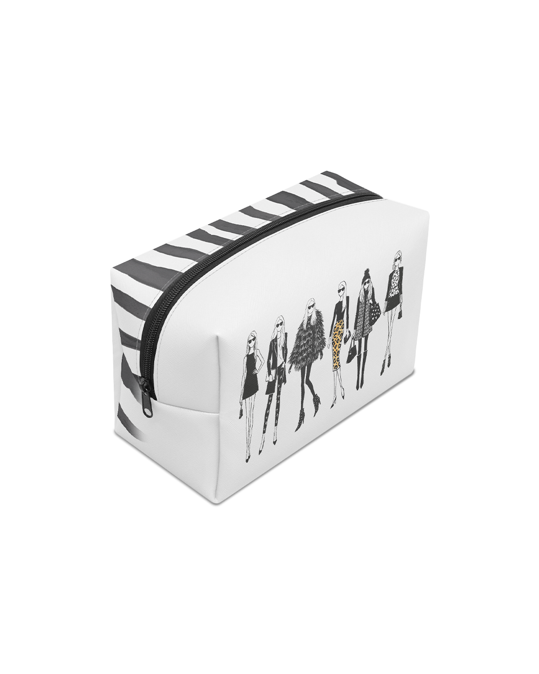 "Ladies Who Lunch" Large Boxy Makeup Bag