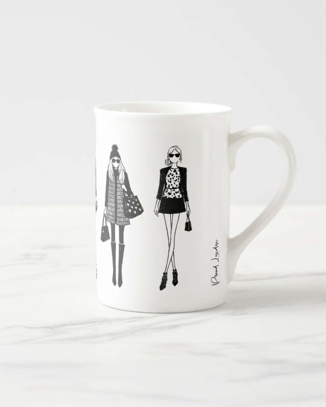 2 "Ladies Who Lunch" Bone China Mugs