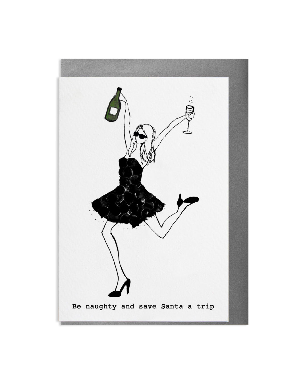 "Naughty Or Nice?" A6 Greetings Card