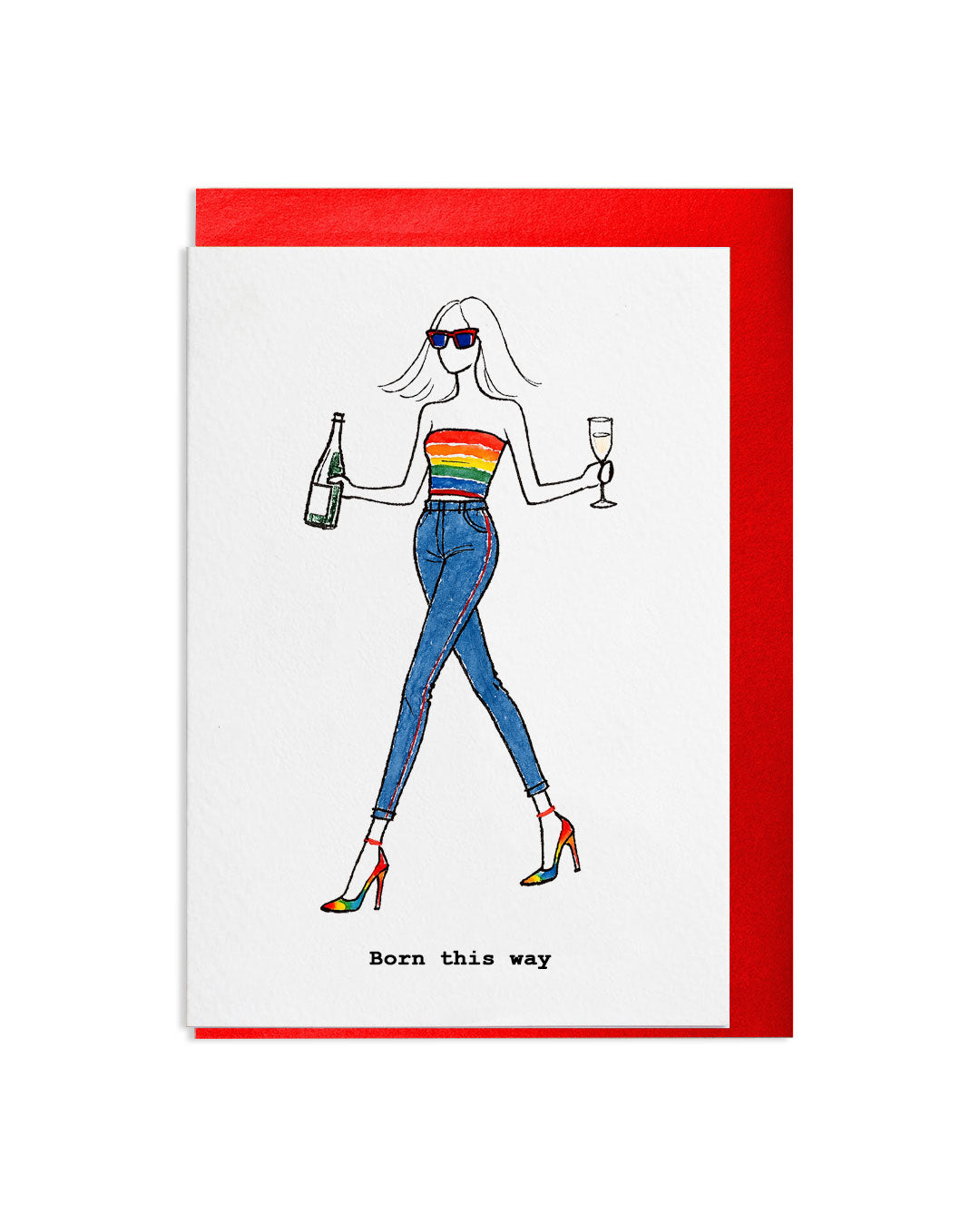 "Born This Way" A6 Greetings Card