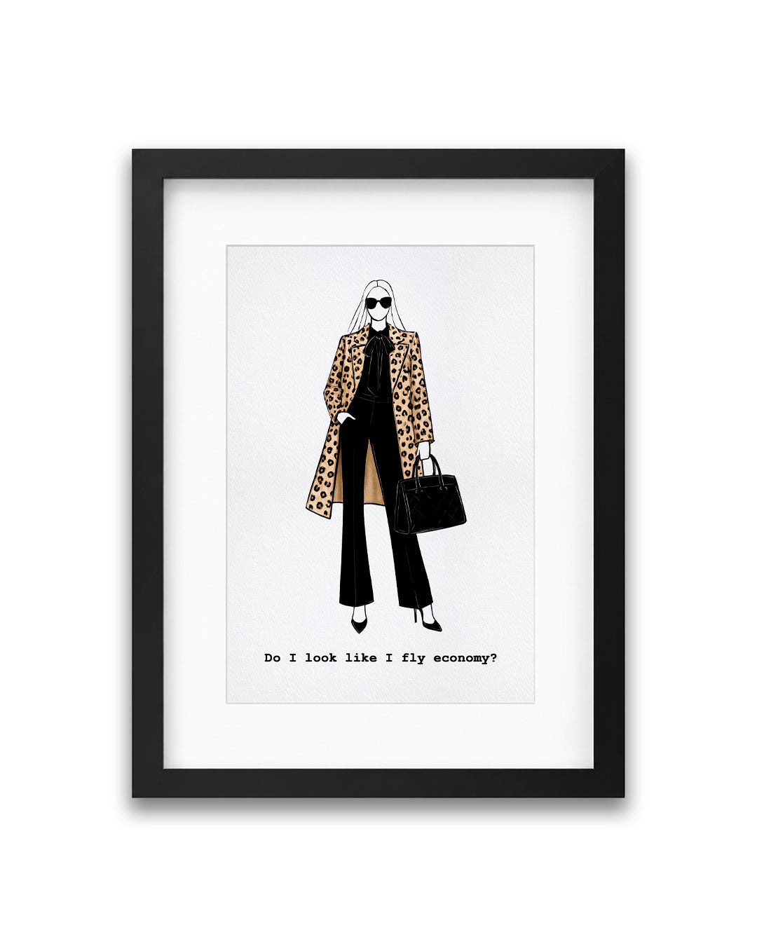"Economy" Framed A4 Print