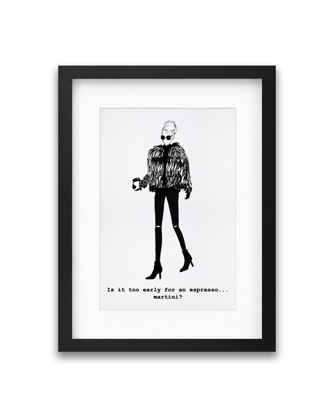"Espresso Martini" Framed A4 Print