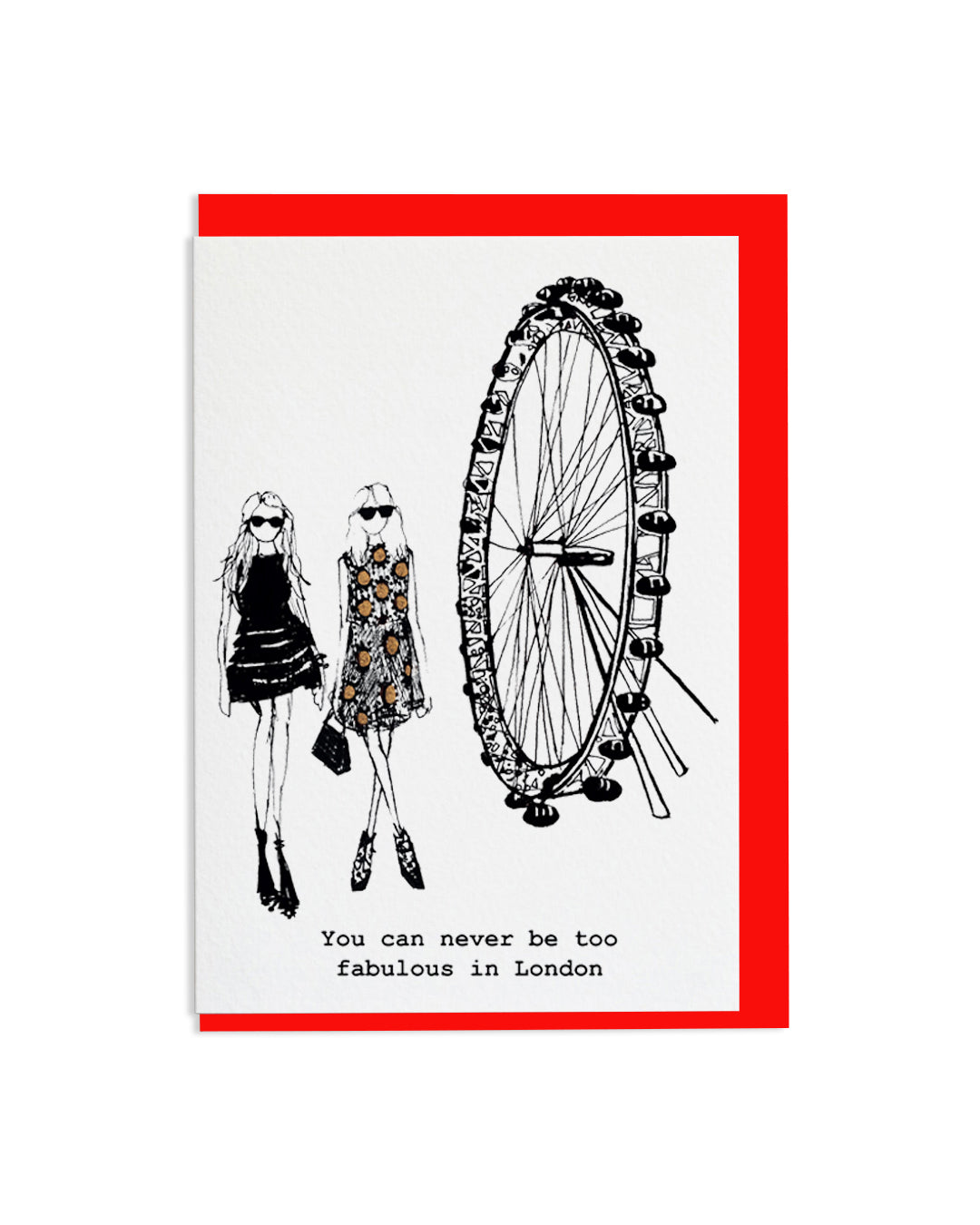 "Fabulous In London" A6 Greetings Card