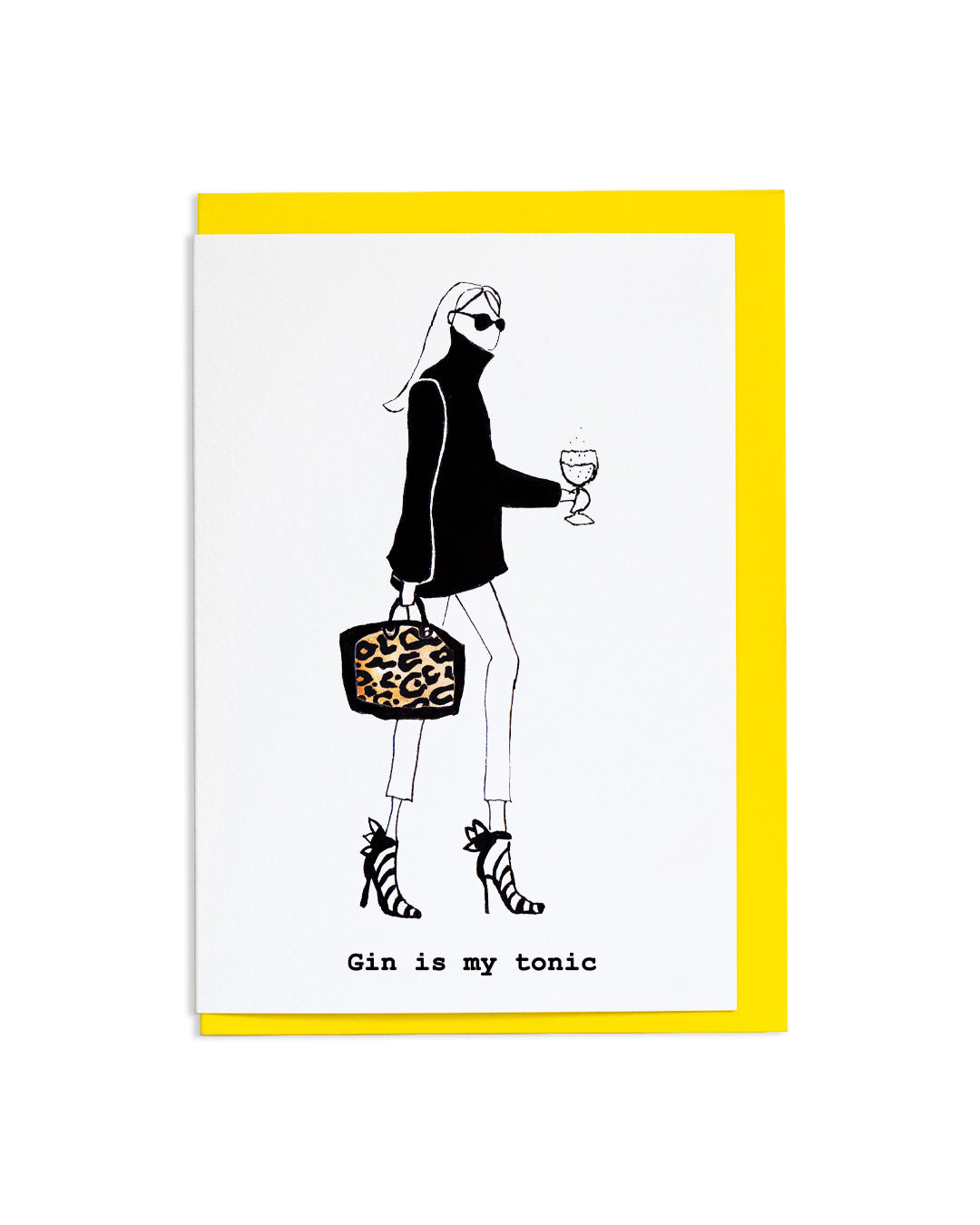 "Gin Is My Tonic" A6 Greetings Card