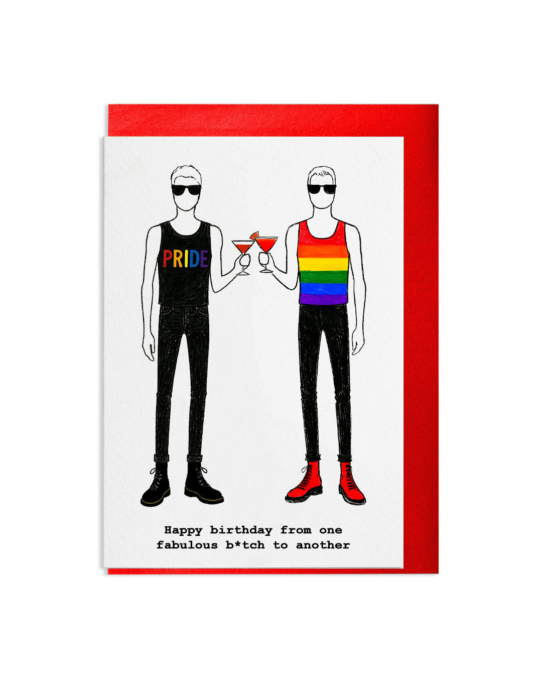 "From One Fabulous B*tch To Another" A6 Greetings Card