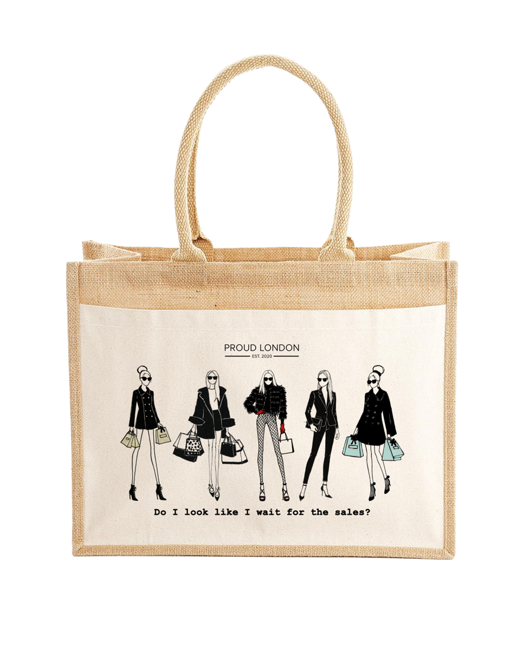 "Sales" Jute Shopping Bag