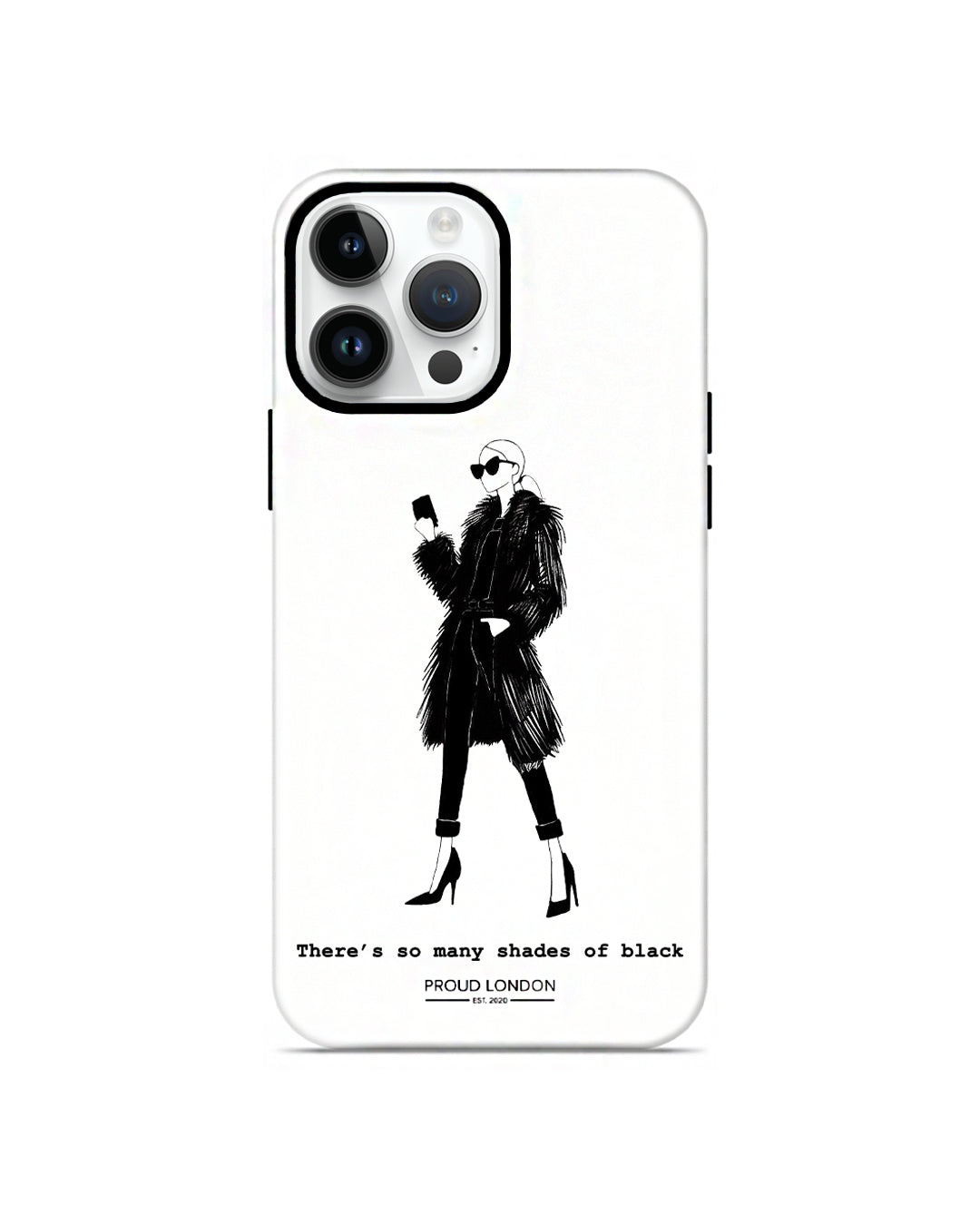 "There's So Many Shades Of Black" iPhone Case