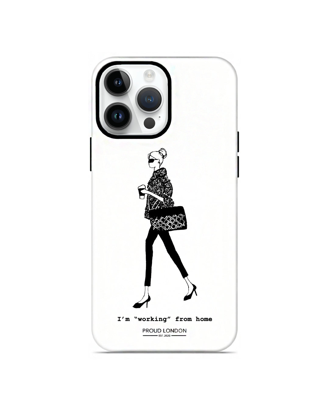 "Working From Home" iPhone Case
