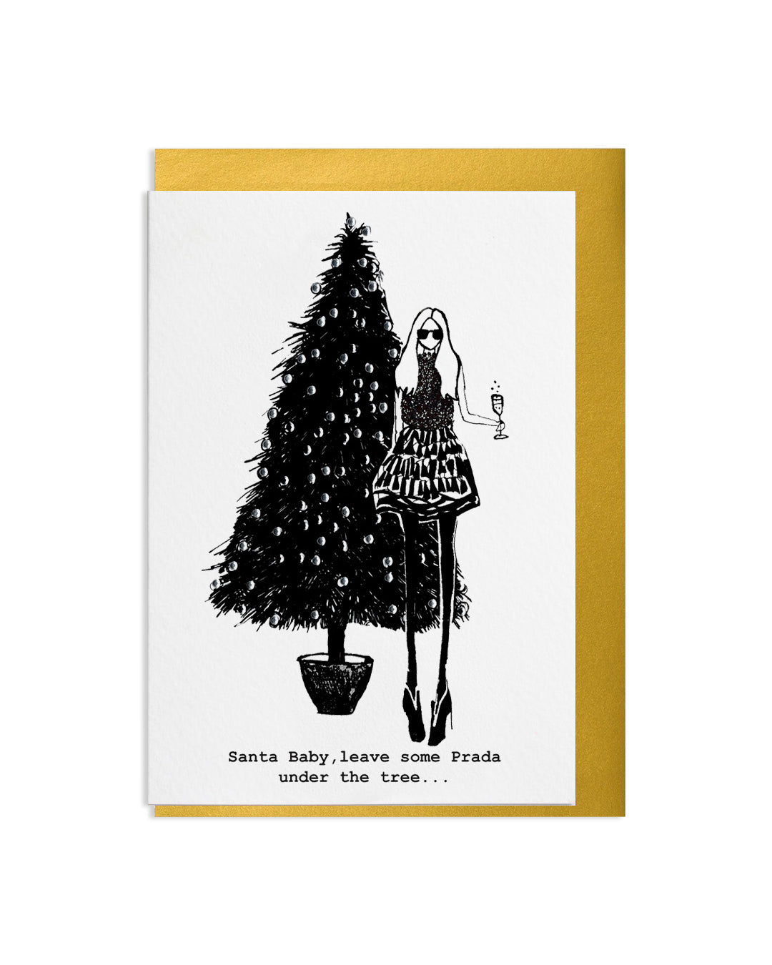 "Santa Baby" A6 Greetings Card