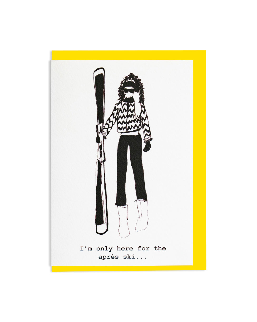 "#aprèsski" A6 Greetings Card