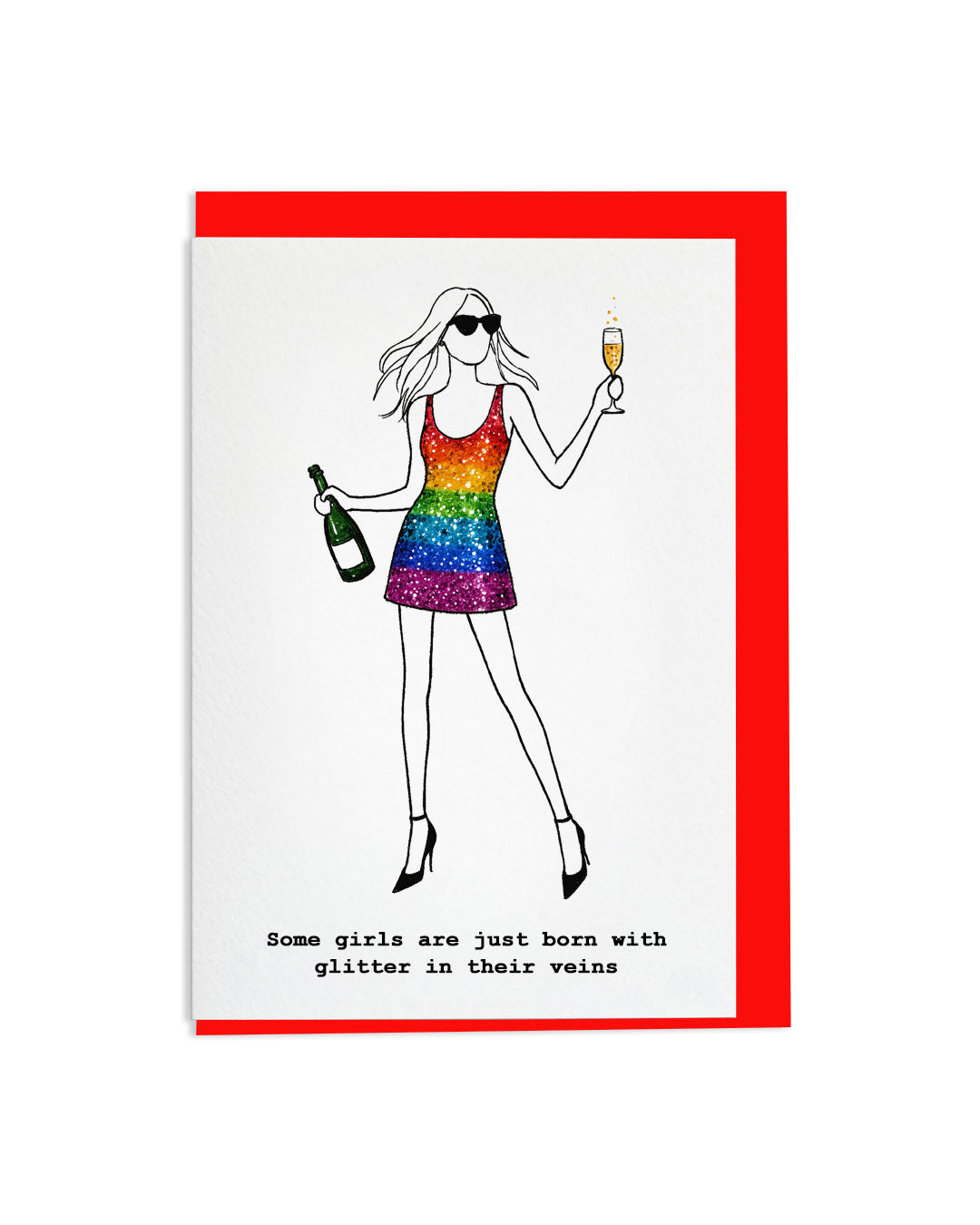 "Glitter In Their Veins" A6 Greetings Card