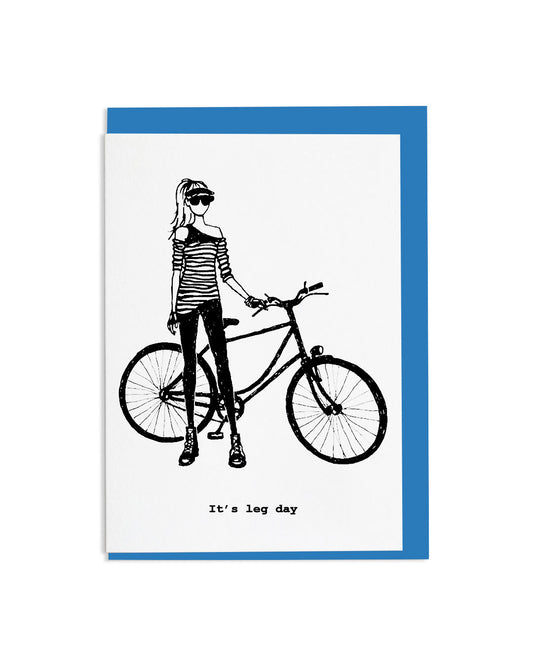 "It's Leg Day" A6 Greetings Card