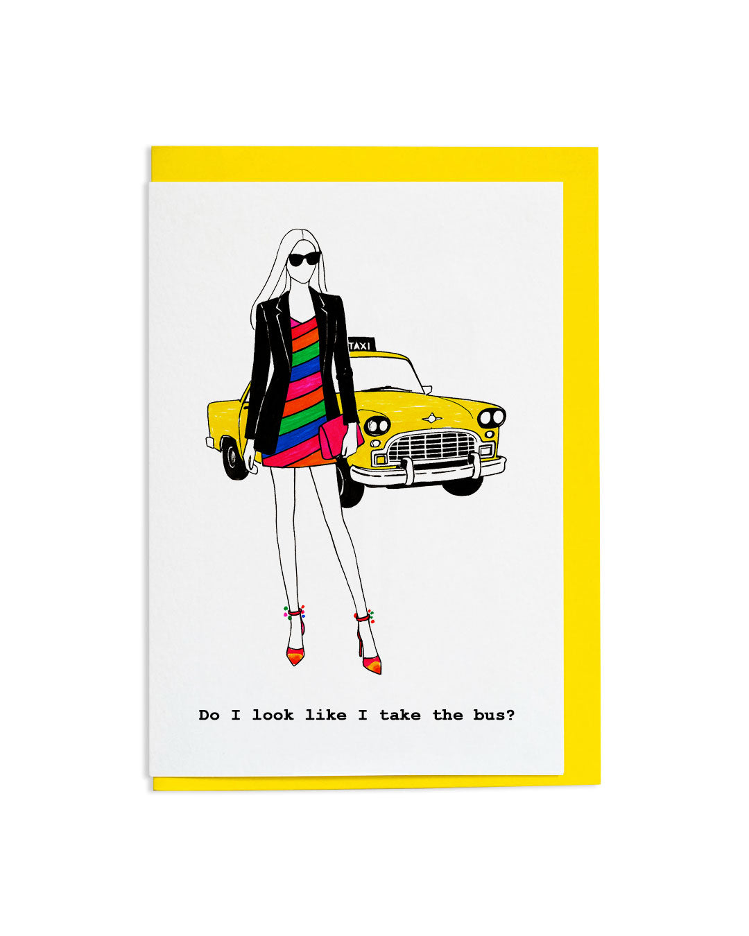 "New York Taxi" A6 Greetings Card