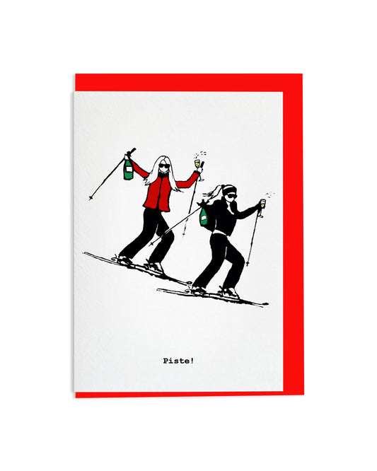 "Piste!" A6 Greetings Card