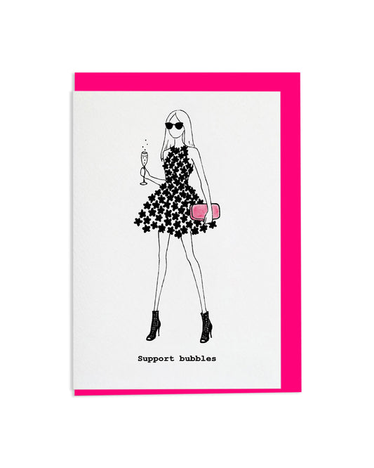 "Support Bubbles" A6 Greetings Card