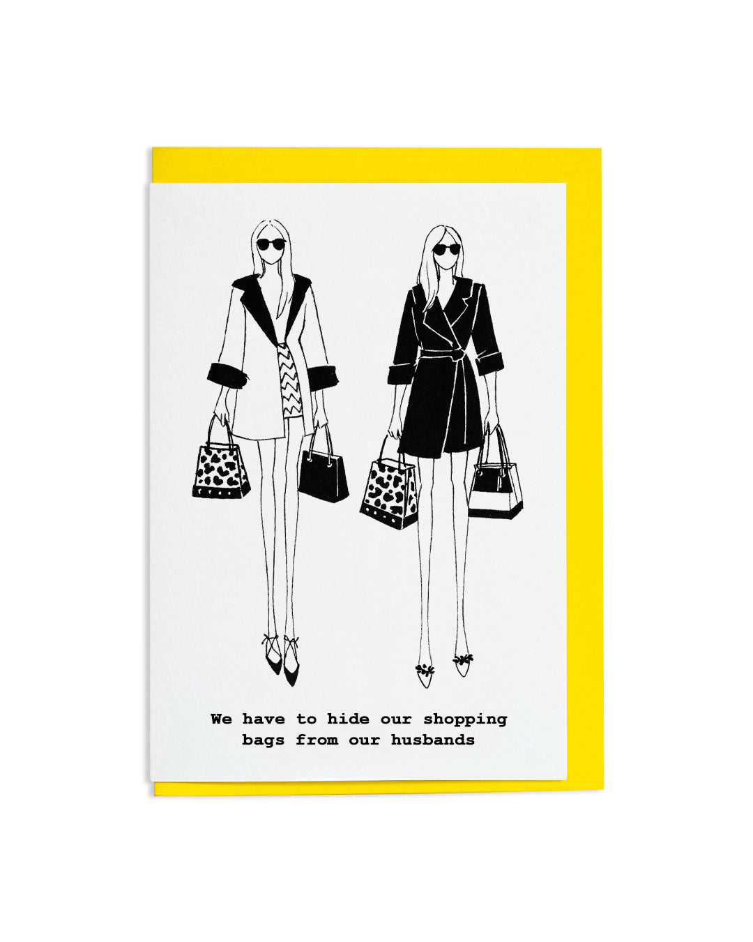 "#shoppingbags" A6 Greetings Card