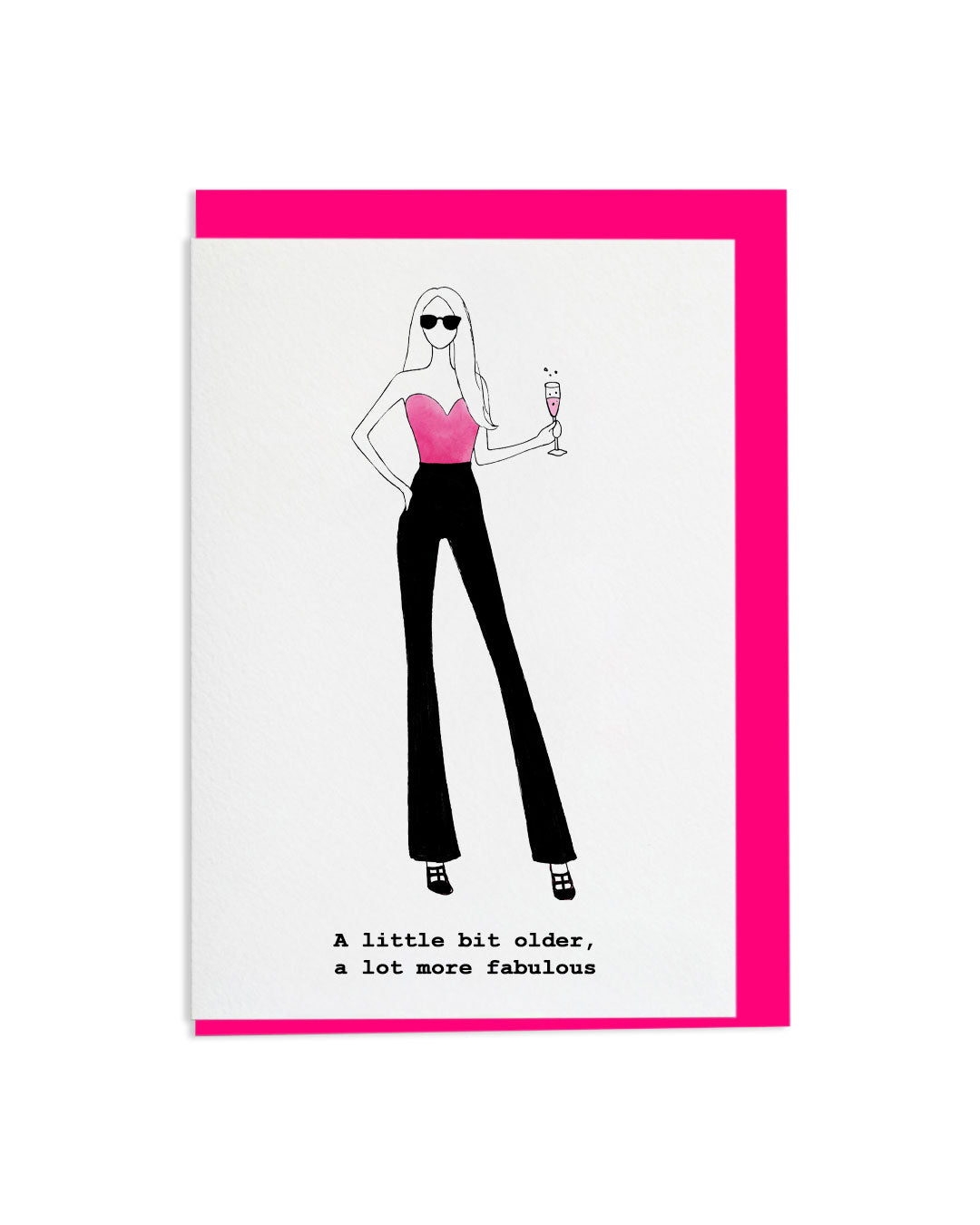 "A Lot More Fabulous" A6 Greetings Card