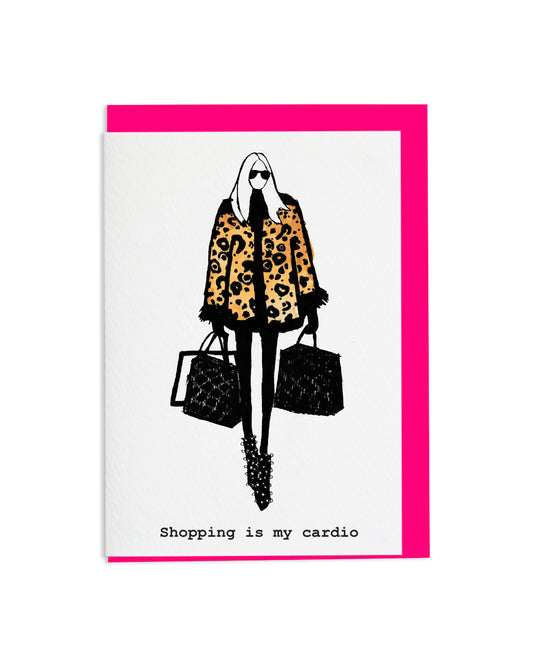 6 "Shopping is My Cardio" A6 Greetings Cards