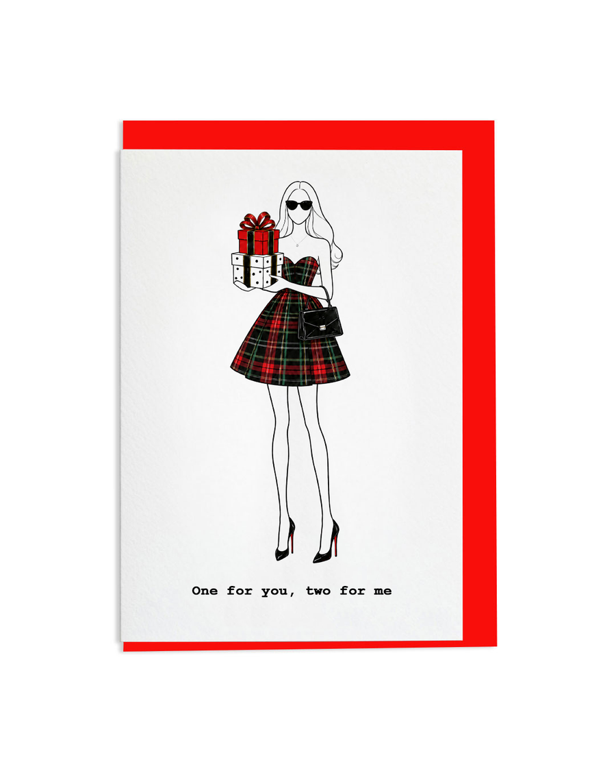 "One For You, Two For Me" A6 Greetings Card