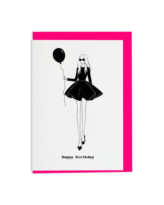 "Happy Birthday" A6 Greetings Card