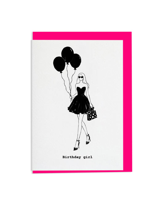 "Birthday Girl" A6 Greetings Card