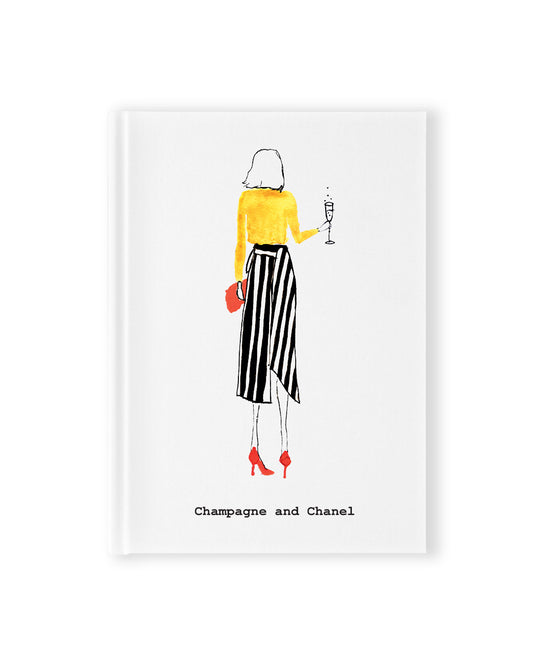 "Champagne and Chanel" Hardcover Notebook