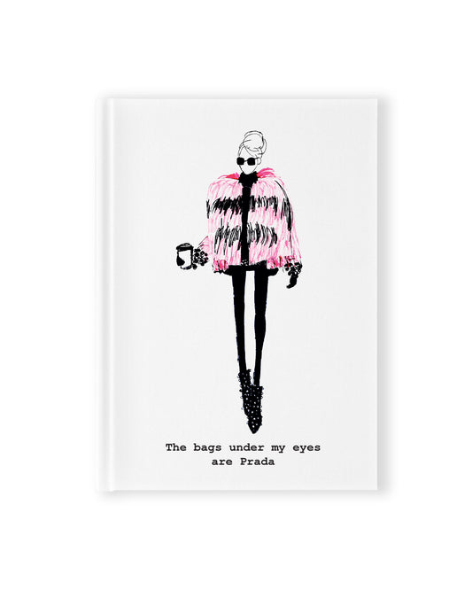 "Prada Bags" Hardcover Notebook