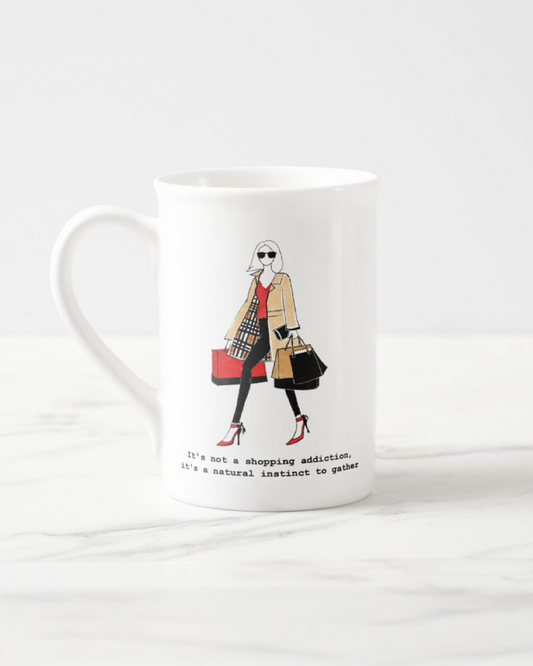 "Natural Instinct To Gather" Bone China Mug
