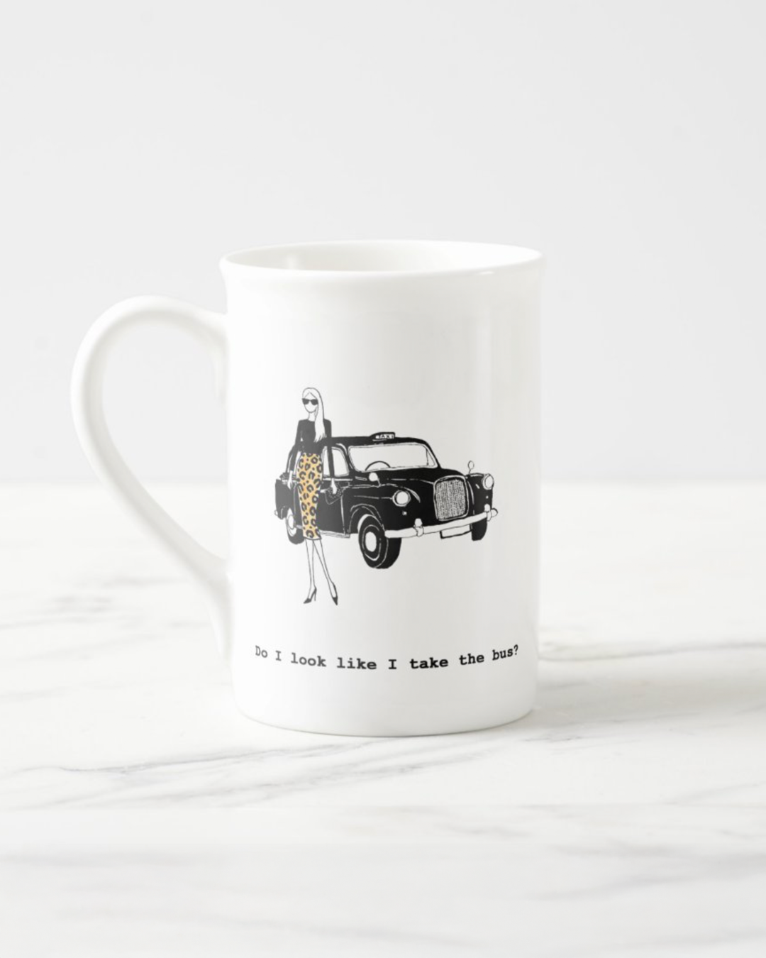 "Bus" Bone China Mug