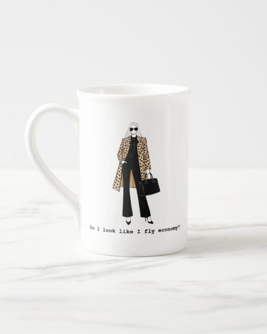 2 "Economy" Bone China Mugs