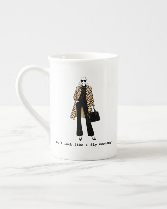 2 "Economy" Bone China Mugs