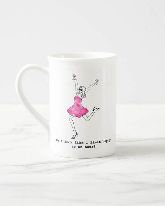 "Happy Hour" Bone China Mug