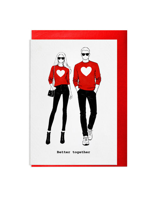 "Better Together" A6 Greetings Card