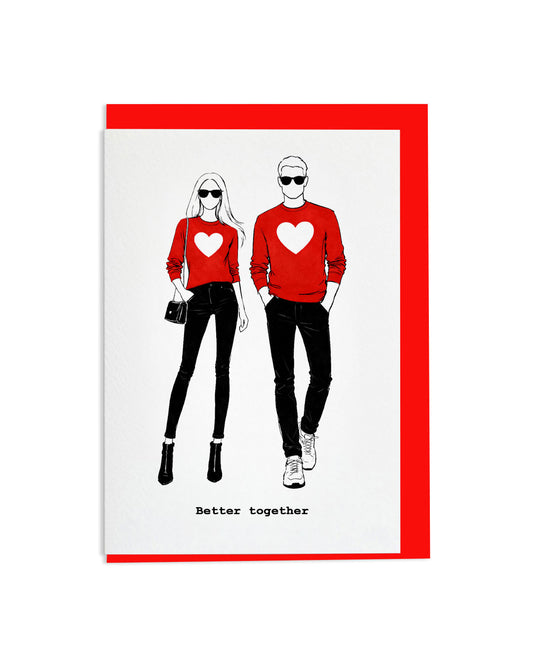 "Better Together" A6 Greetings Card