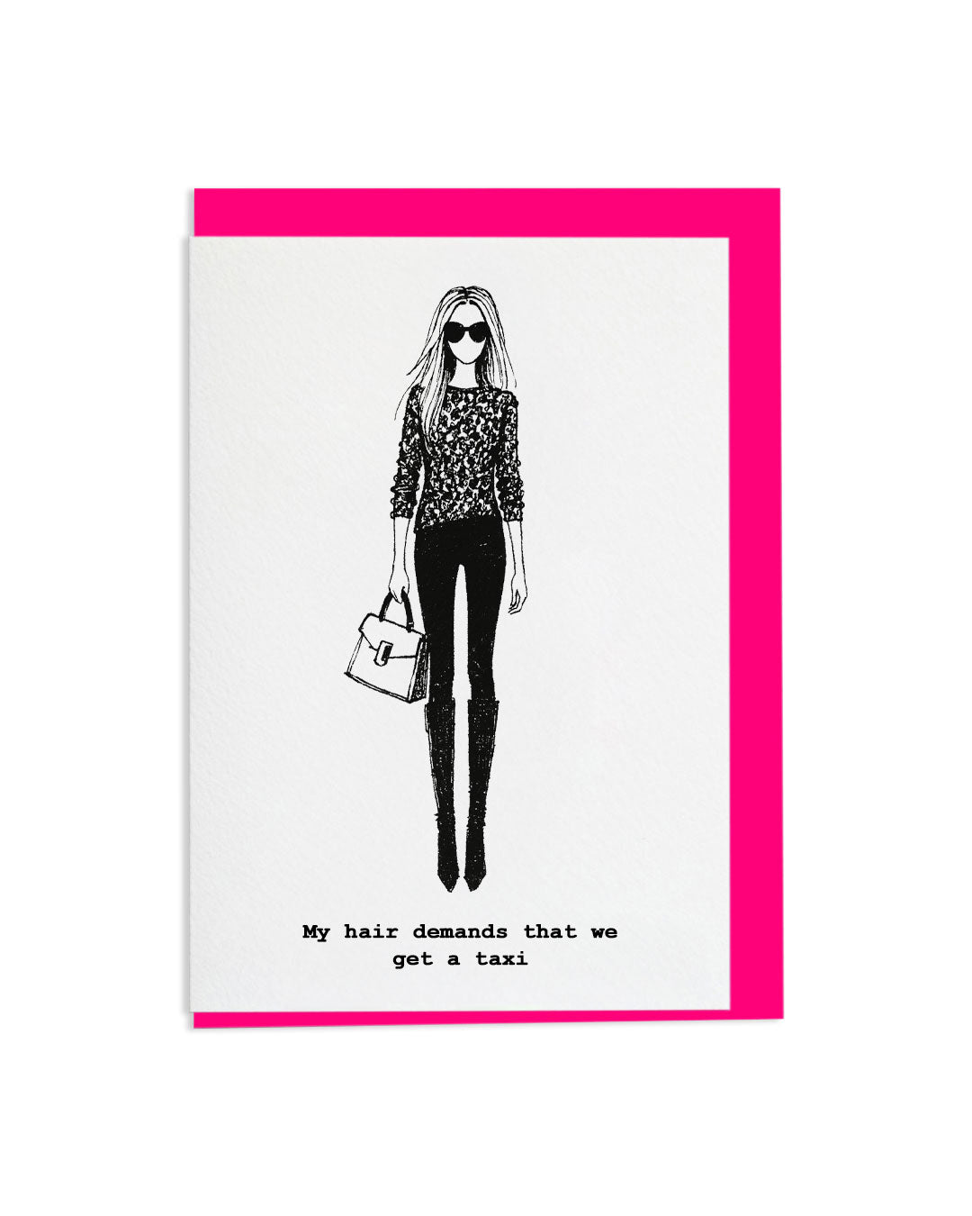 "Hair" A6 Greetings Card