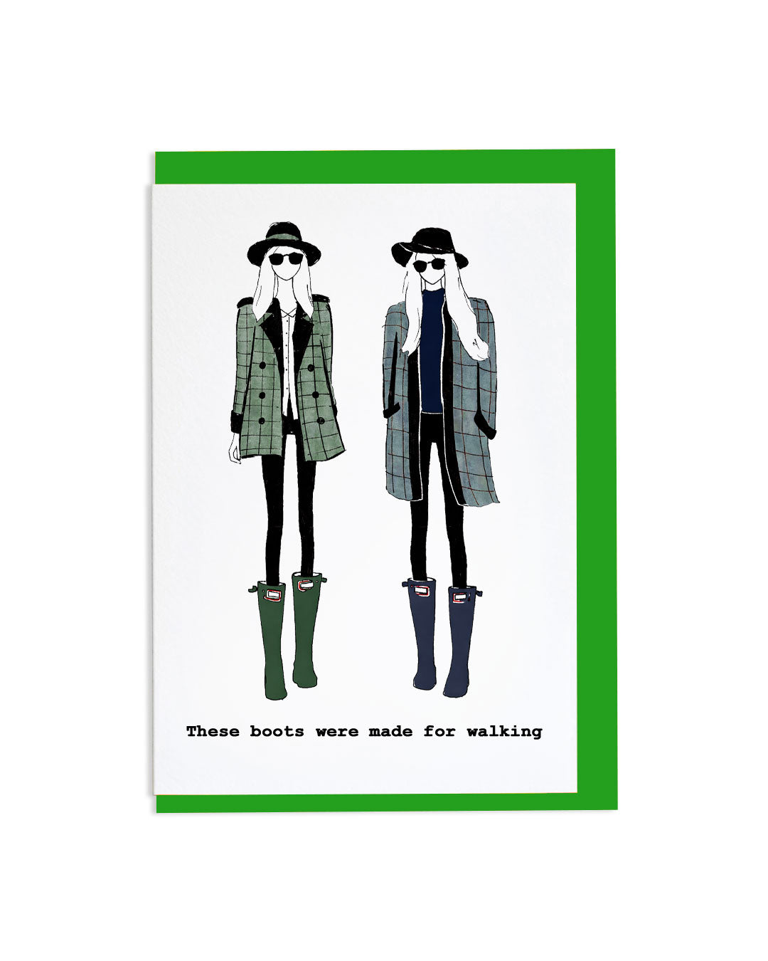 "These Boots Were Made For Walking" A6 Greetings Card