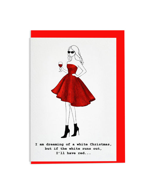 "White Christmas" A6 Greetings Card