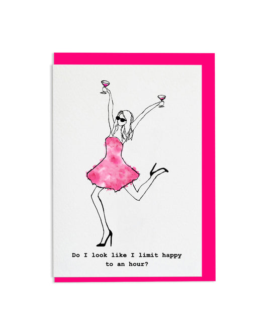 "Happy Hour" A6 Greetings Card