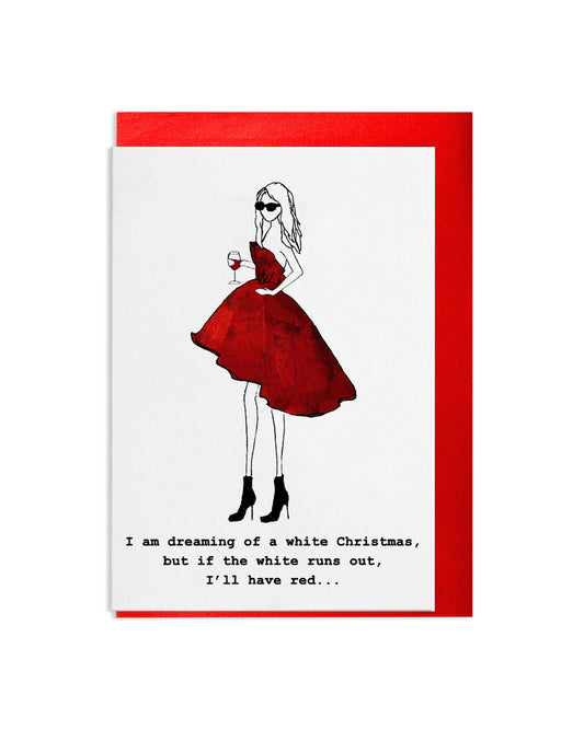 "White Christmas" A6 Greetings Card