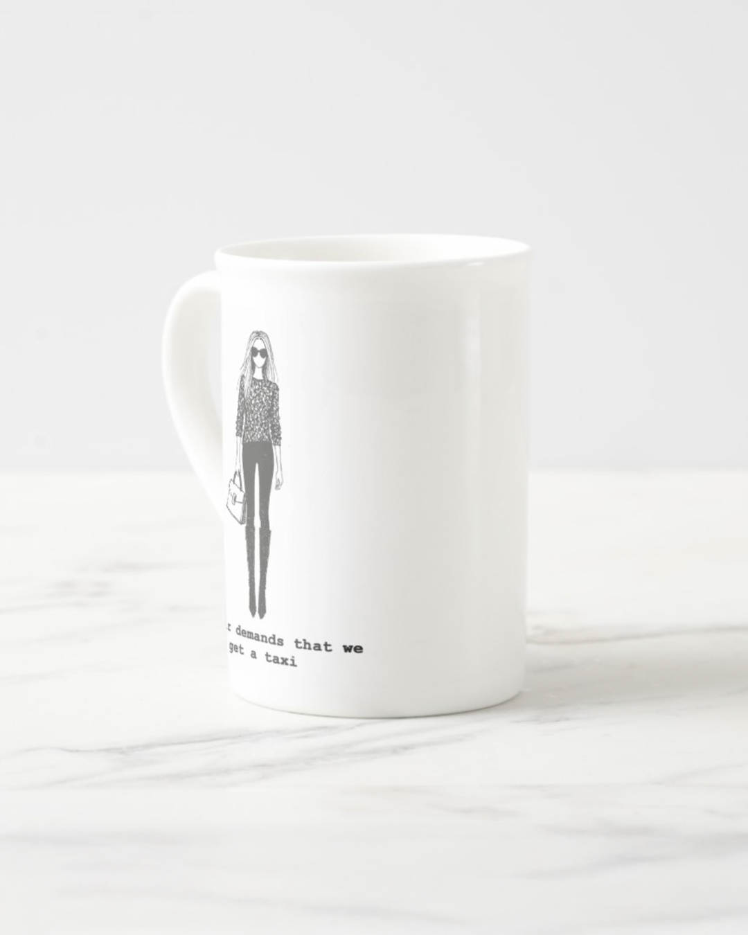 2 "Hair" Bone China Mugs
