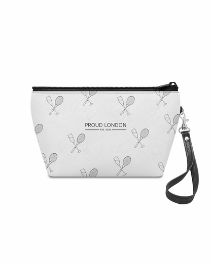 "Tennis Is My Happy Hour" Mini Makeup Bag