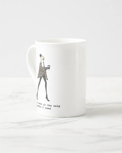 2 "Running Late" Bone China Mugs