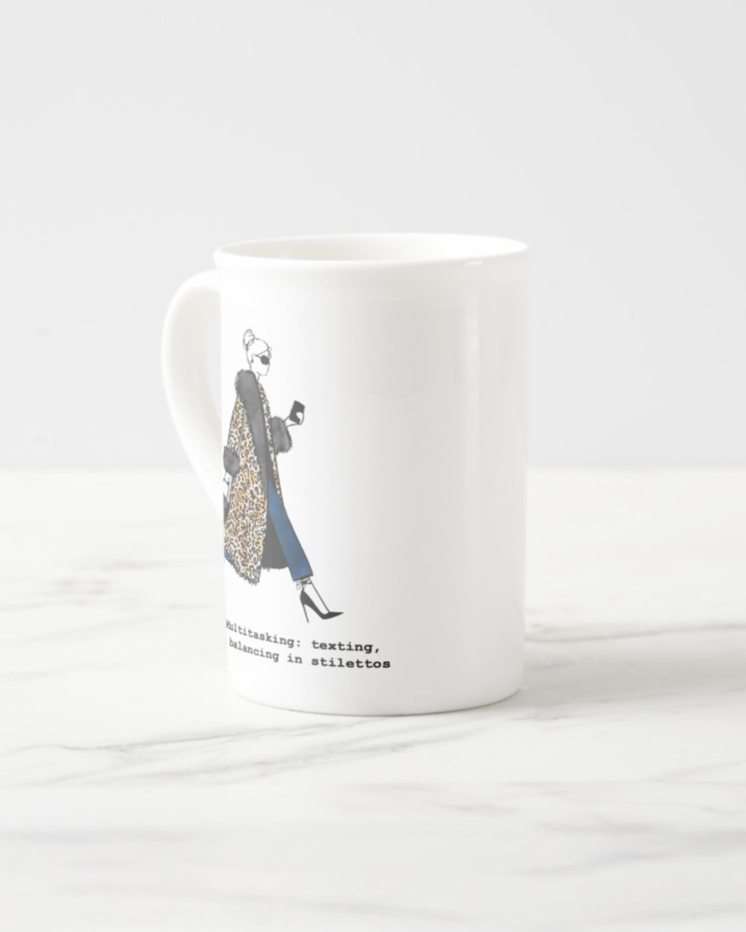 "Queen Of Multitasking" Bone China Mug
