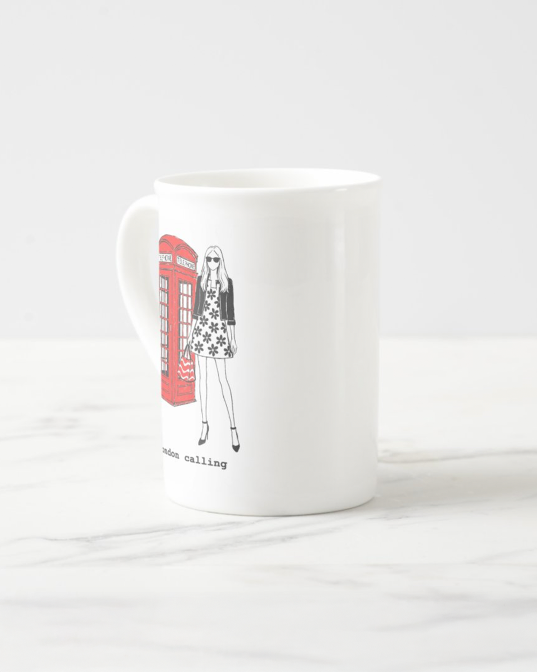 2 "London Calling" Bone China Mugs